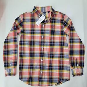 NWT Janie and Jack Plaid Shirt Harvest 8